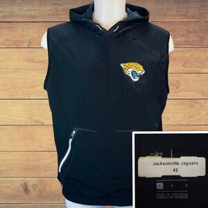 Nike Fly Rush NFL Football Jacksonville Jaguars #42 Black Hoodie Vest Size L